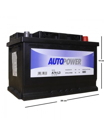 Autopower Akü 74 Amper