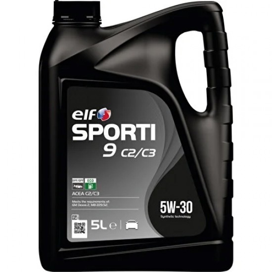 Elf Sporti 9C2/C3 5w-30 5 Litre Partiküllü Motor Yağı ENY Petrol Ürünleri