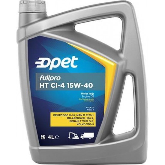 Opet HTCI-4 15W-40  Motor Yağı 4 litre ENY Petrol Ürünleri