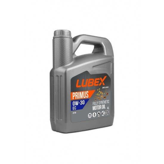 LUBEX PRIMUS EC 0W-30 4 LİTRE API SN FUL SENTETİK MOTOR YAĞI ENY Petrol Ürünleri