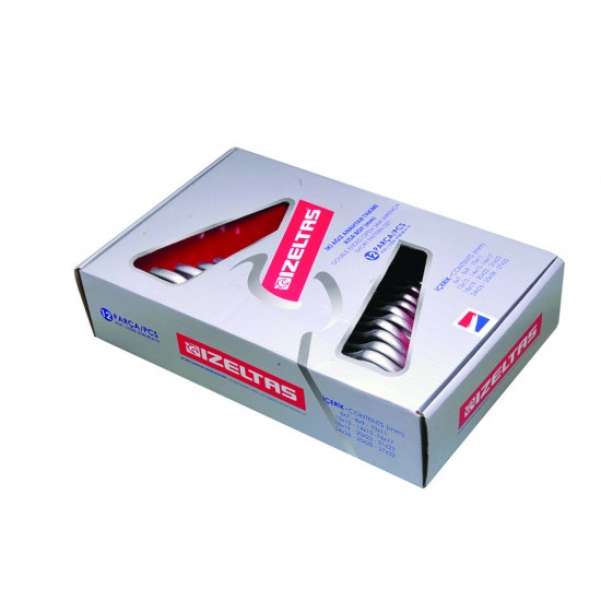İzeltaş 0100002112 İki Ağız Anahtar Takımı Kısa Boy 12 Parça 6-32 Mm ENY Petrol Ürünleri