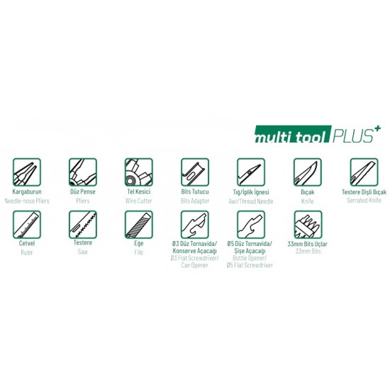 Elta 14000006046 Multi Tool Plus 165 mm (13 Fonksiyonlu) ENY Petrol Ürünleri