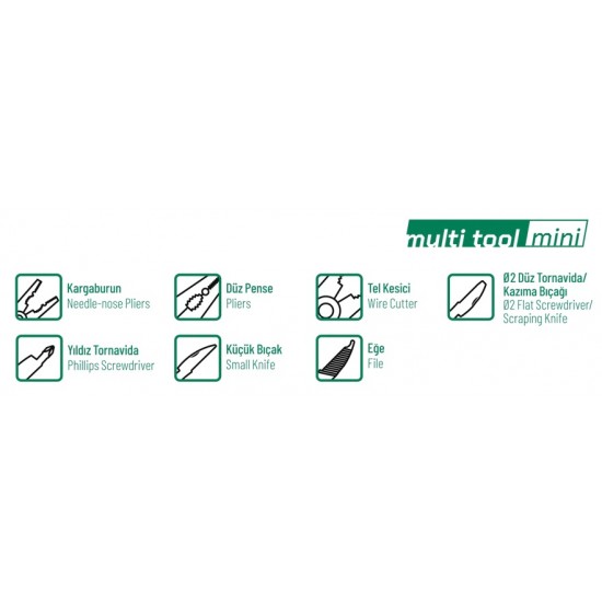 Elta 14000006048 Multi Tool Mini 75 mm (7 Fonksiyonlu) ENY Petrol Ürünleri