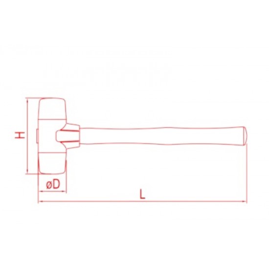 İzeltaş 5870250400 Lastik Çekiç 400 gr ENY Petrol Ürünleri