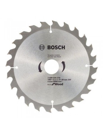 Bosch Eco For Wood Ahşap Daire Testere 190 X 2.2/1.4 X 30 mm 24 Diş
