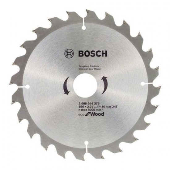 Bosch Eco For Wood Ahşap Daire Testere 190 X 2.2/1.4 X 30 mm 24 Diş ENY Petrol Ürünleri