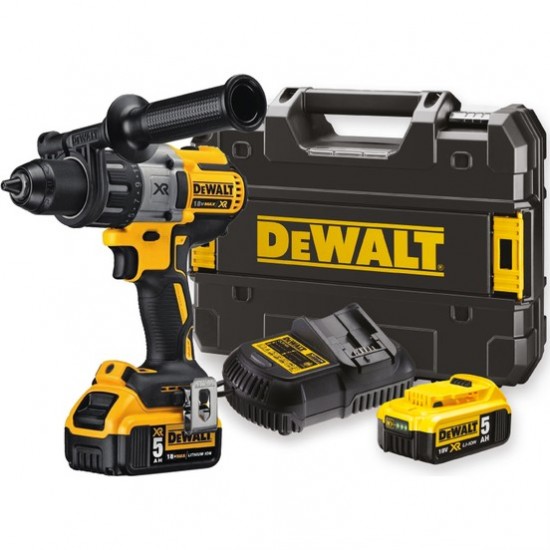Dewalt DCD996P2 18Volt/5.0Ah Li-ion Çift Akülü Kömürsüz Darbeli Matkap ENY Petrol Ürünleri