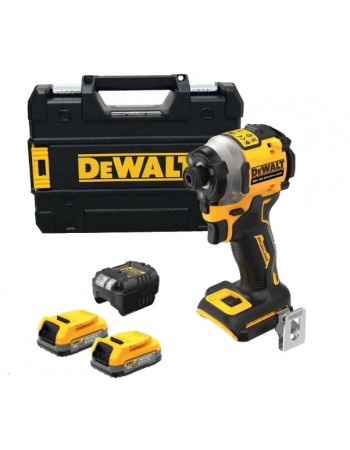 Dewalt DCF850E2T 18V 1.7 Ah Li-ion Power Stack Kömürsüz Çift Akülü Darbeli Tornavida