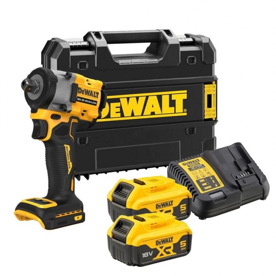 Dewalt DCF922P2T 18V 5.0AH Li-ion Kömürsüz Çift Akülü Somun Sıkma ENY Petrol Ürünleri