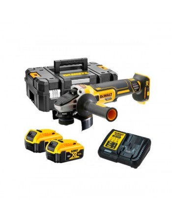 Dewalt DCG405P2 18V 5.0 Ah Li-ion 125 mm Kömürsüz Çift Akülü Avuç Taşlama