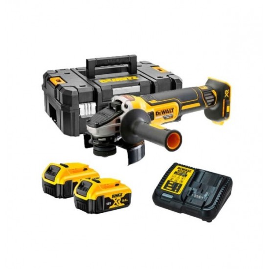 Dewalt DCG405P2 18V 5.0 Ah Li-ion 125 mm Kömürsüz Çift Akülü Avuç Taşlama ENY Petrol Ürünleri