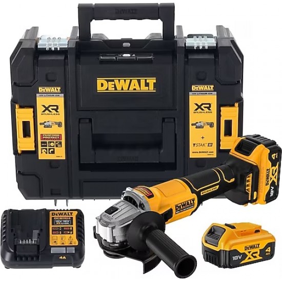 Dewalt DCG407M2T 18V 4.0 Ah Li-ion 125 mm Kömürsüz Çift Akülü Avuç Taşlama ENY Petrol Ürünleri