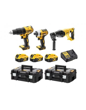Dewalt DCK369M3T 18V XR 4.0 AH Li-ion Kömürsüz Kombinasyon 3 Parça Kit