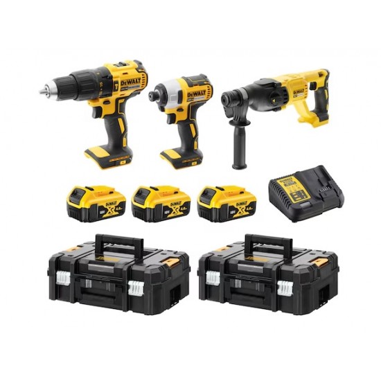 Dewalt DCK369M3T 18V XR 4.0AH LI-ION Kömürsüz Kombinasyon 3 Parça Kit ENY Petrol Ürünleri