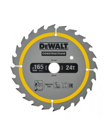 Dewalt DT1949 Daire Testere Bıçağı 165 x 20 mm