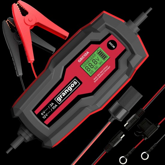 Grangos GBC10A 6V / 12V 180 AH Akıllı Dijital Akü Şarj ve Bakım Cihazı ENY Petrol Ürünleri