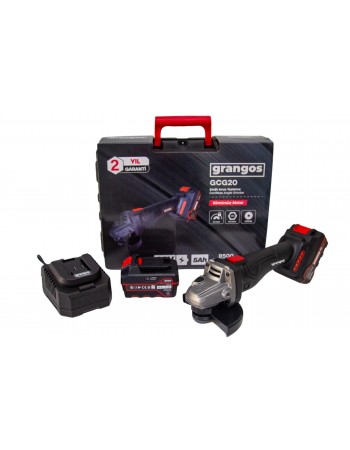 Grangos GCG20-F2 20V 5 Ah Çift Akülü Avuç Taşlama
