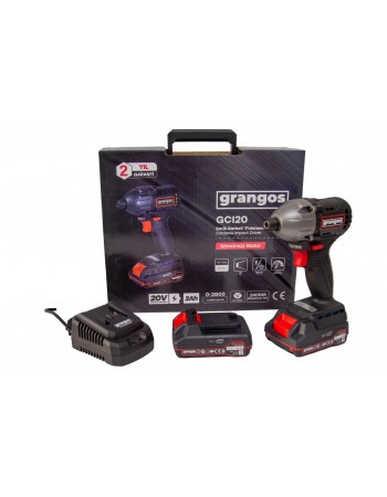Grangos GCI20-T2 20V 2 Ah Çift Akülü Darbeli Vidalama