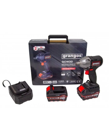 Grangos GCW20-F2 20V 5 Ah Çift Akülü Somun Sıkma