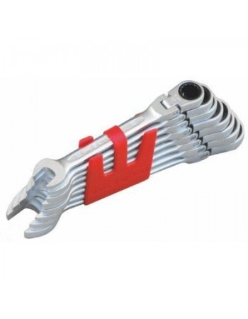 İzeltaş 0345002112 Mafsallı Cırcır Kombine Anahtar Takımı 12 Parça