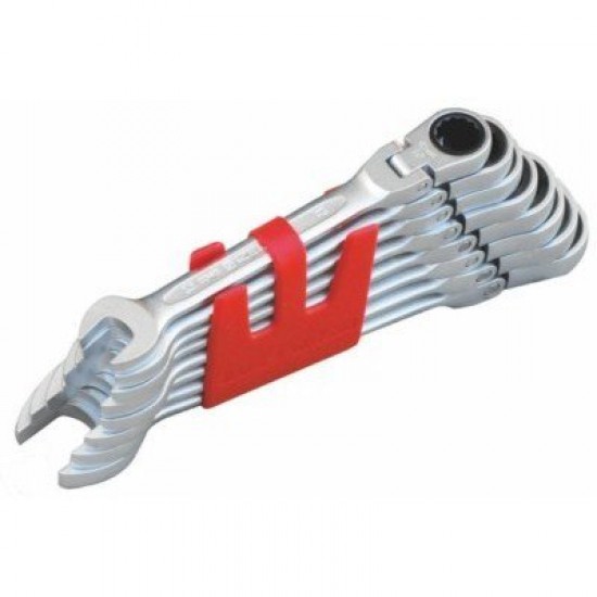 İzeltaş 0345002112 Mafsallı Cırcır Kombine Anahtar Takımı 12 Parça ENY Petrol Ürünleri