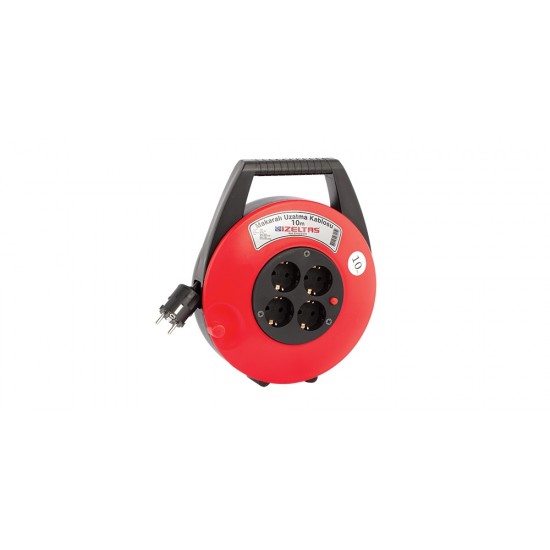 İzeltaş 0741050010 Makaralı Uzatma Kablosu (El Tipi) 10 Metre ENY Petrol Ürünleri
