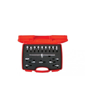 İzeltaş 1113006017 1/2'' Lokmalı Allen ve Star (Torx®) Uç Takımı 17 Parça