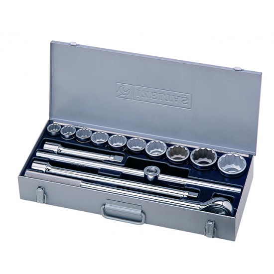 İzeltaş 1120 00 6014 3/4 Lokma Takımı Oniki Köşe (14 Parça mm) ENY Petrol Ürünleri