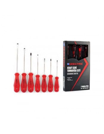 İzeltaş 4100008107 Kraft Tornavida Seti 7 Parça