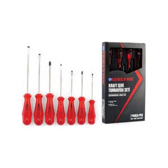 İzeltaş 4100008107 Kraft Tornavida Seti 7 Parça ENY Petrol Ürünleri