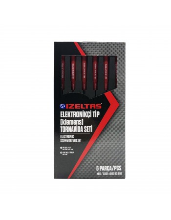 İzeltaş 4500008106 Elektronikçi Tip Klemens Tornavida Seti 6 Parça