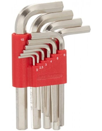 İzeltaş 4900003110 Allen Anahtar Takımı Altı Köşe Standart Boy 10 Parça