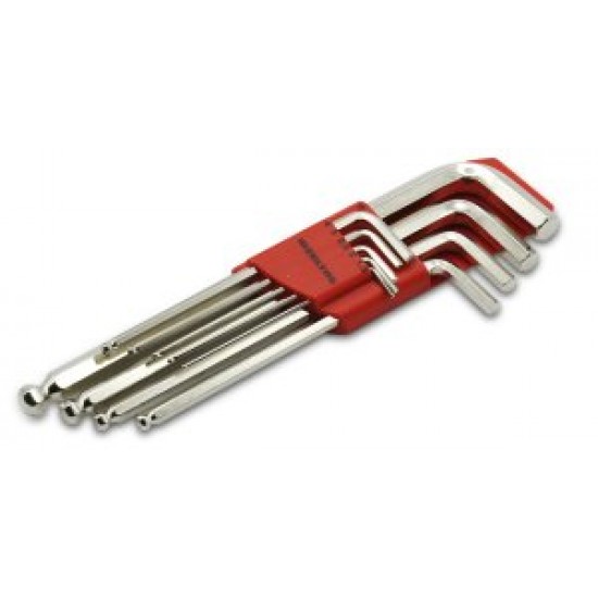 İzeltaş 4906003109 Yuvarlak Başlı Allen Anahtar Takımı Altı Köşe Uzun Boy 9 Parça ENY Petrol Ürünleri