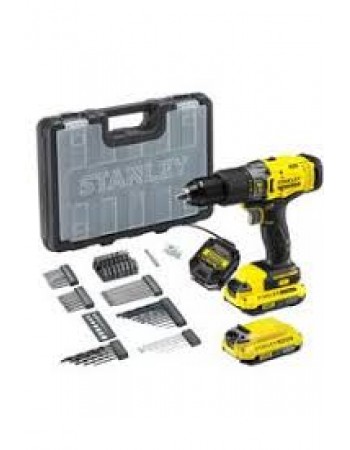 Stanley SCD718D2A 18V 2.0 Ah V20 Çift Akülü Darbeli Matkap Kiti