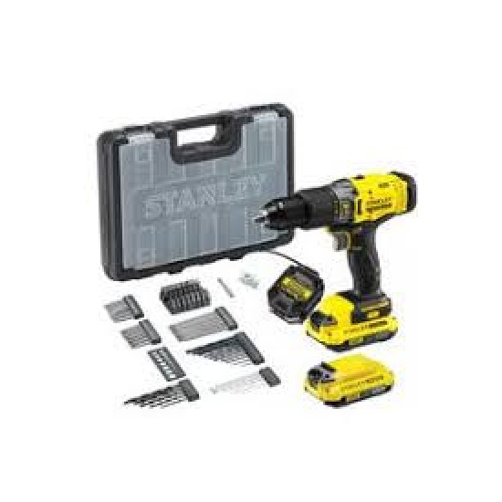 Stanley SCD718D2A 18V 2.0 Ah V20 Çift Akülü Darbeli Matkap Kiti ENY Petrol Ürünleri